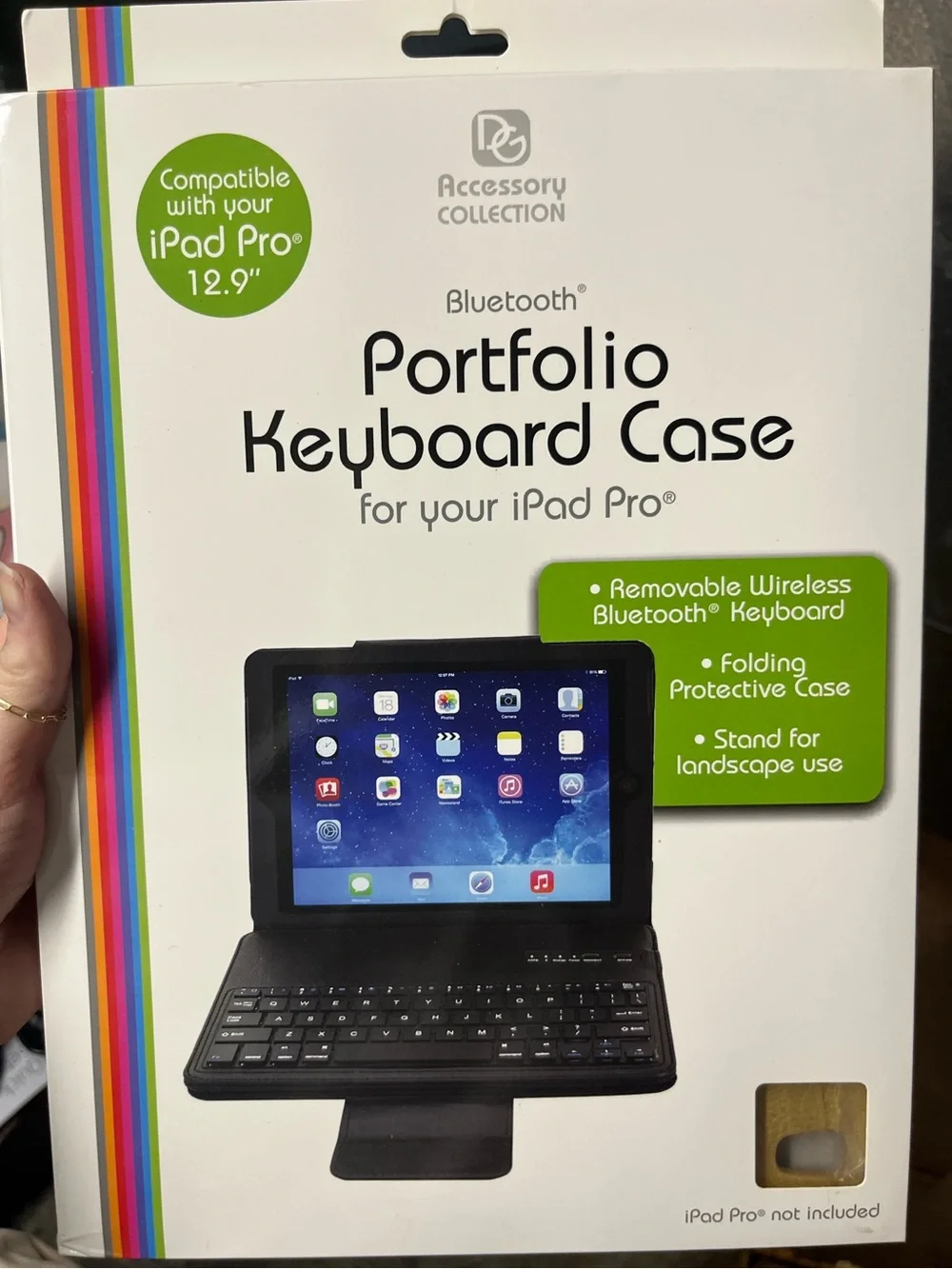 NIB Digital Basics Bluetooth Keyboard Case for iPad Pro 12.9” - Gold